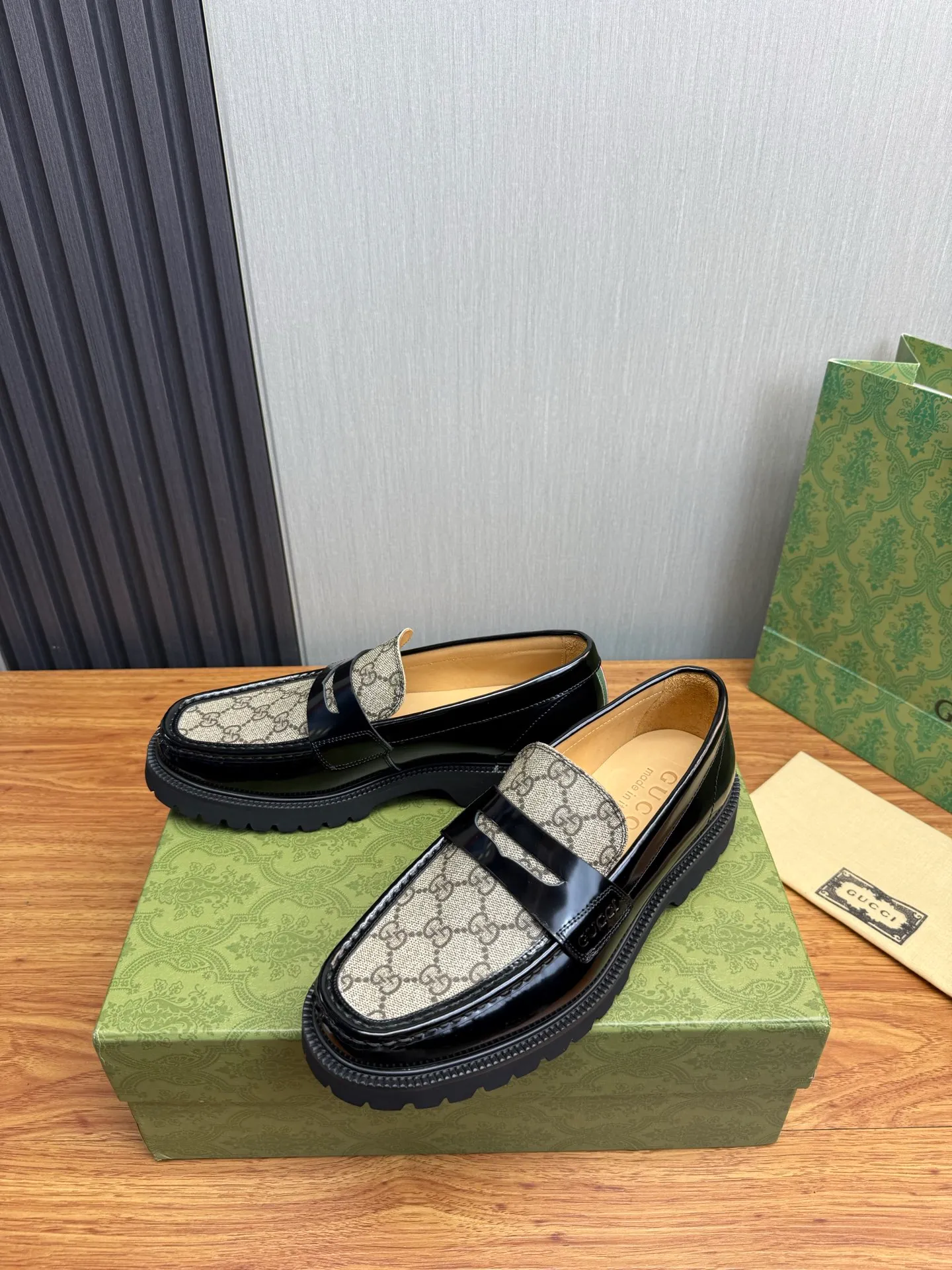 Factory price 580💰 GUCCI. Gucci men's business casual leather shoes, luxurious and noble👞All imported original brand leather materials, just to create a more comfortable wearing experience, upper: original cowhide. Frosted cowhide➕Imported full cowhide, original outsole✔️16-45 (45 non-refundable)